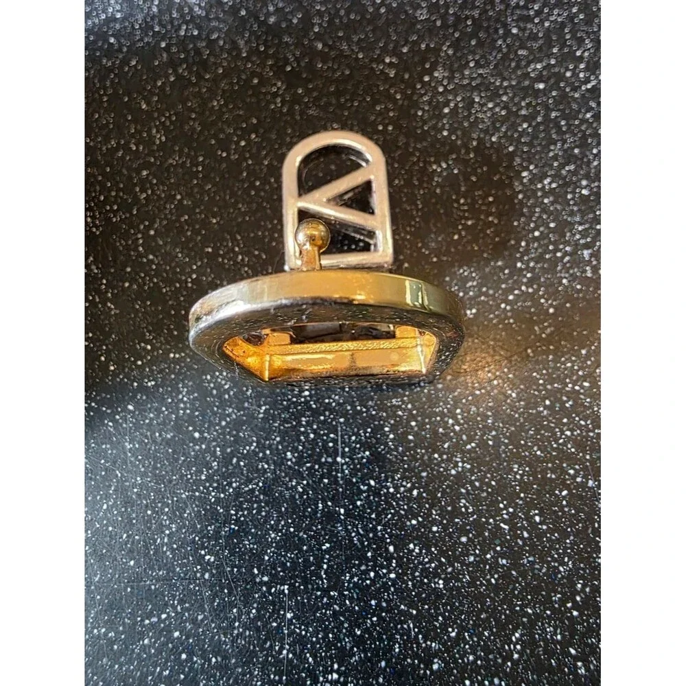 Vintage Valentino Gold & Silver Tone Belt Buckle Small
